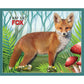 Madd Capp LiL' FOX 100 Piece Jigsaw Puzzle For Ages 5+ - 4001 - Unique Animal-Shaped Border, Poster Size when completed, Puzzle Pieces Are Oversized