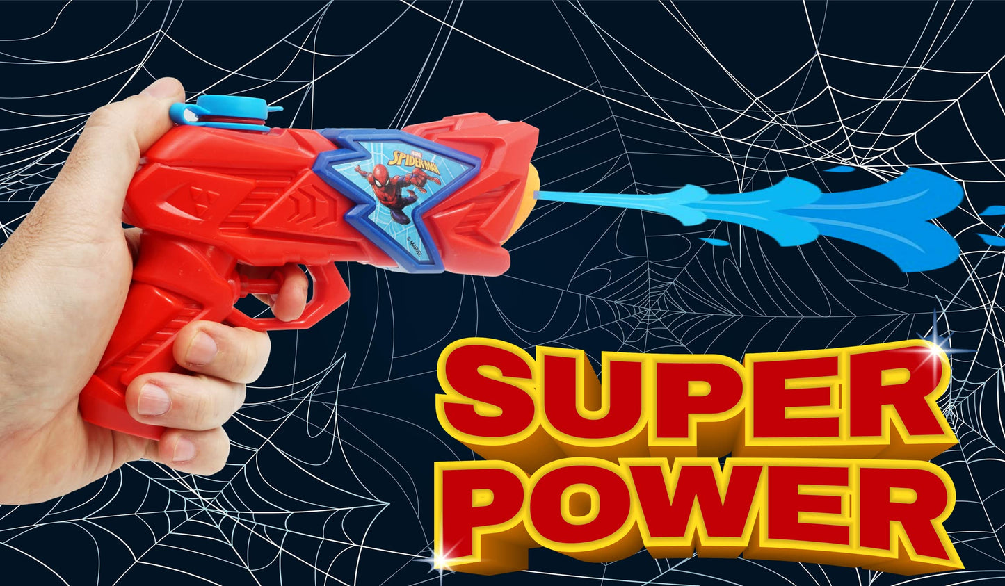 JA-RU Marvel Spiderman Water Squirt Gun Toy 2 Units 6819-2