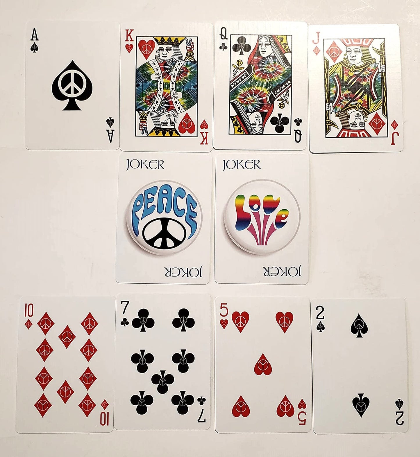 Bicycle 4th Edition Tie Dye 4 Deck Playing Cards Tye Die Magic