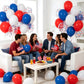 75pcs Red White and Blue Latex Balloons for 4th of July Decorations Independence Day Patriotic Anniversary 250th Memorial Day