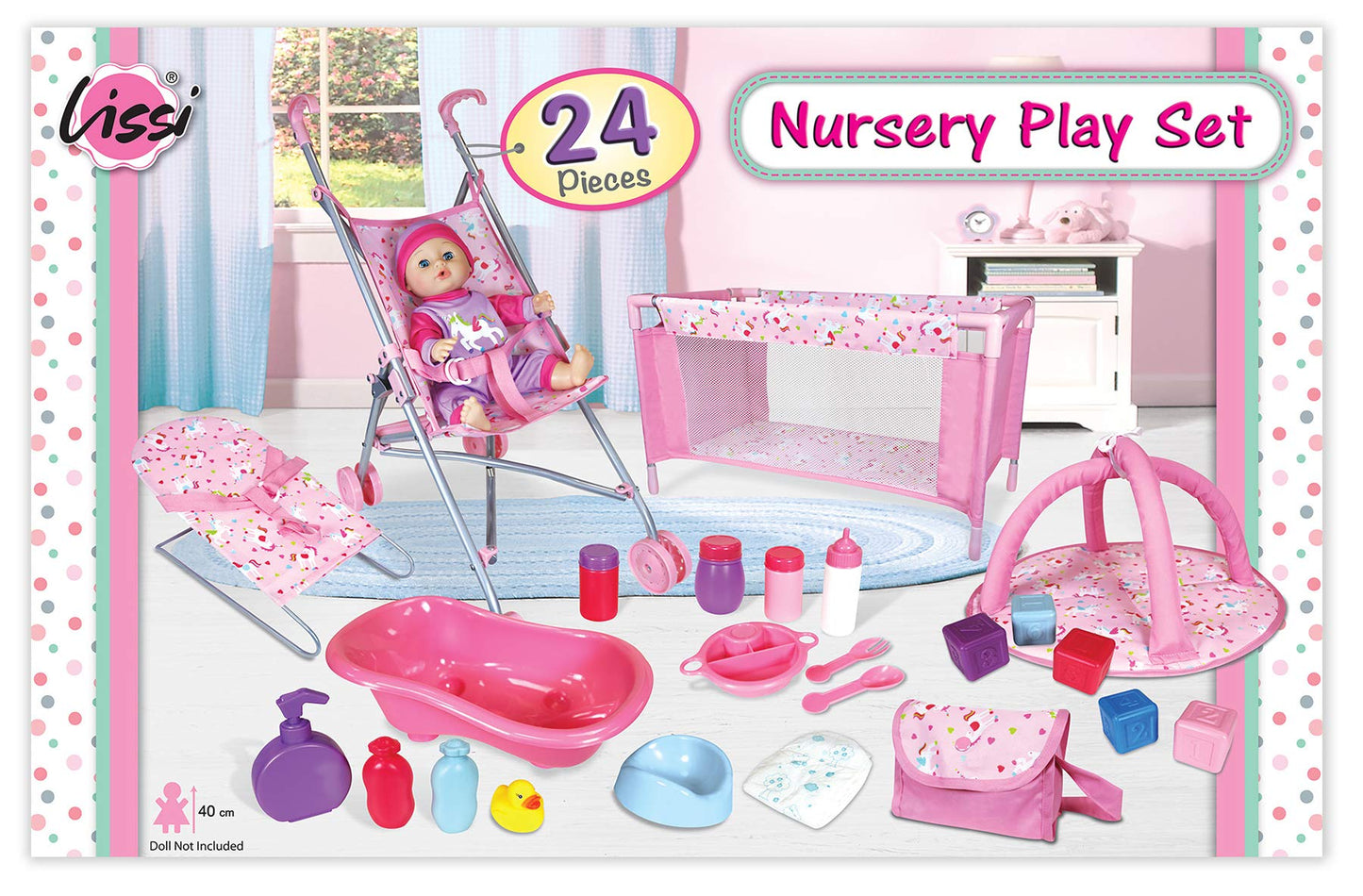 Baby Doll - 24 Piece Nursery Play Set
