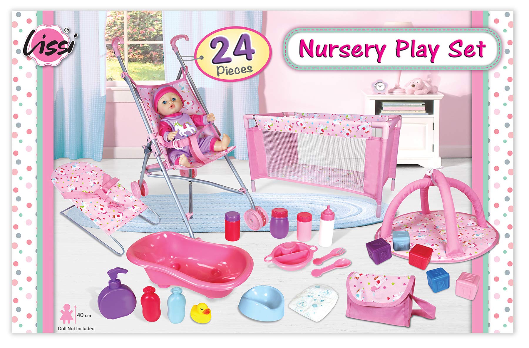 Baby Doll - 24 Piece Nursery Play Set