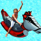 Poolmaster Rockin' Horse Swimming Pool Float Toy, Multicolored 84 Long x 40 Wide, deflated