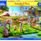 White Mountain 500 Piece Jigsaw Puzzle Country Barn Fall, Windmill Farm
