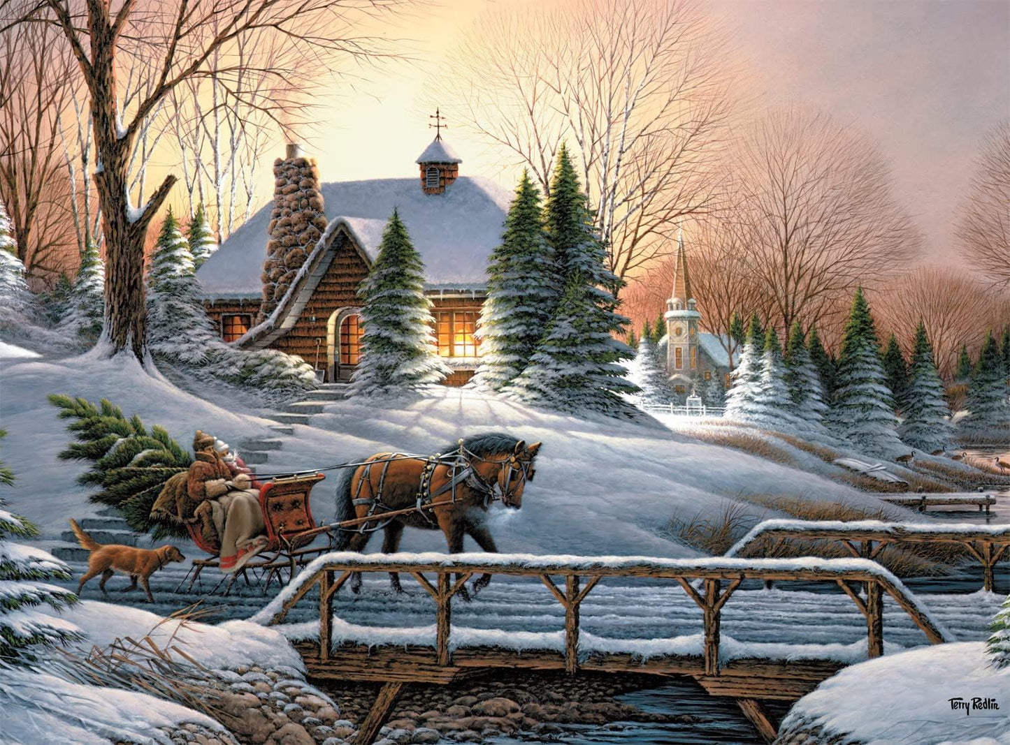 Buffalo Games Terry Redlin, Heading Home, 1000 Piece Puzzle for Adults