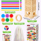 Montessori Wooden Board Game for Kids 3-8, Fine Motor Skills Toy 42 Strips