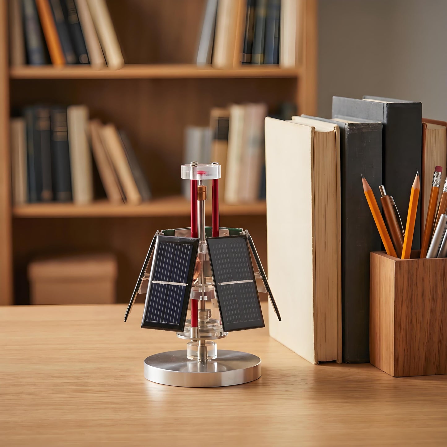 Sunnytech Solar Mendocino Motor Educational Model Vertical Stand Science Physics Toy QZ05