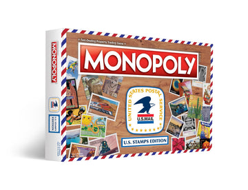 Monopoly: U.S. Stamps Edition | Buy, Sell, Trade Iconic & Collectible USPS Stamps | Classic Monopoly Game | Officially-Licensed United States Postal