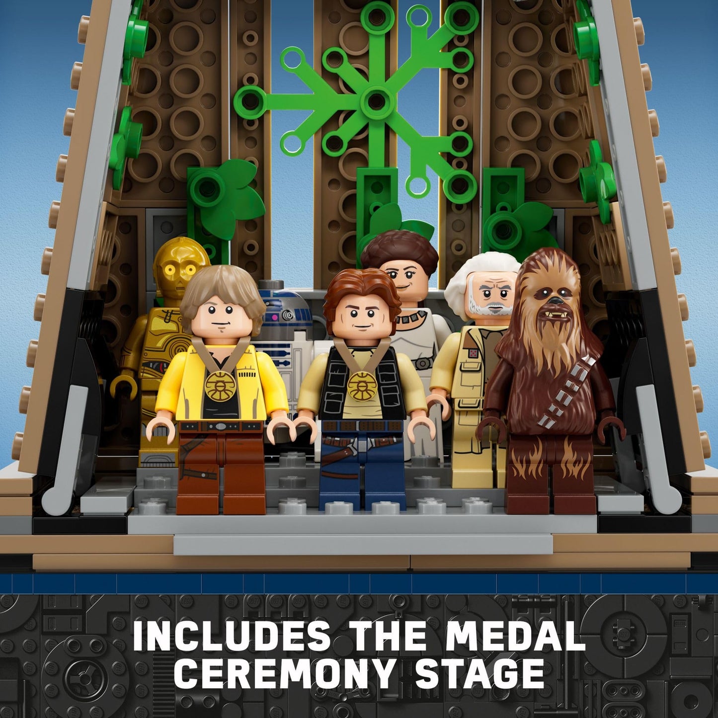 LEGO Star Wars A New Hope Yavin 4 Rebel Base, Star Wars Playset with a Command Room, Medal Ceremony Stage, Y-Wing Starfighter, 12 Star Wars Figures