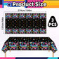 Jremreo 3 Pieces 54 x 108 Inches 80s Plastic Tablecloth, Disposable Rectangle Retro Party Table Covers, Neon Decorations for Birthday, Hip Hop