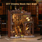 3DVASE Book Nooks for Adults, DIY Miniature Dollhouse Book Nook Kit, Model Kits Craft Kits for Adults, 3D Wooden Puzzle Book Nook Craft Bookshelf