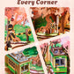 ROBOTIME 3D Wooden Puzzles for Adults DIY Miniature House Kits Music Box for Family Japanese Cherry Blossom Tree for Creative Gifts (Sakura Dreamy