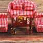 NWFashion 18PCS Plastic Mini Red Wine Cup Bottle Doolhouse Kitchen Accessories
