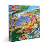 eeBoo 1000 Piece Puzzle - Beach Umbrellas Jigsaw Puzzle for Adults, Square 23" x 23" Made with Recycled Board & Vegetable-Based Ink