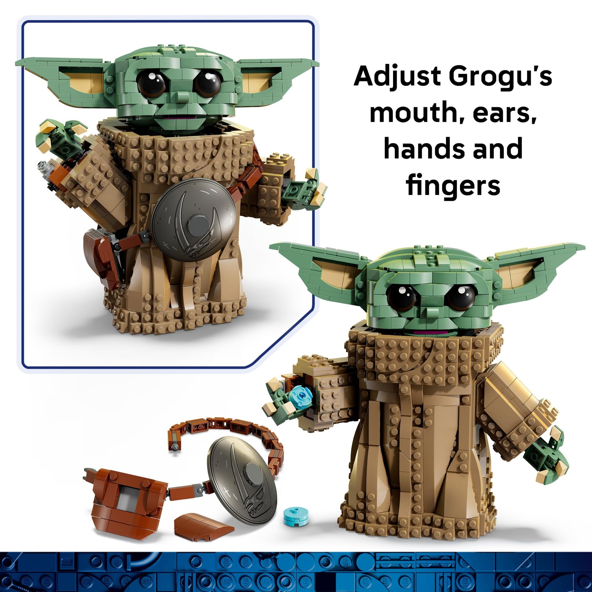 LEGO Star Wars Grogu (Mandalorian Apprentice) Building Toys - Build and Display Set for Boys & Girls, Ages 10+ - Star Wars Gifts for Kids - 75446