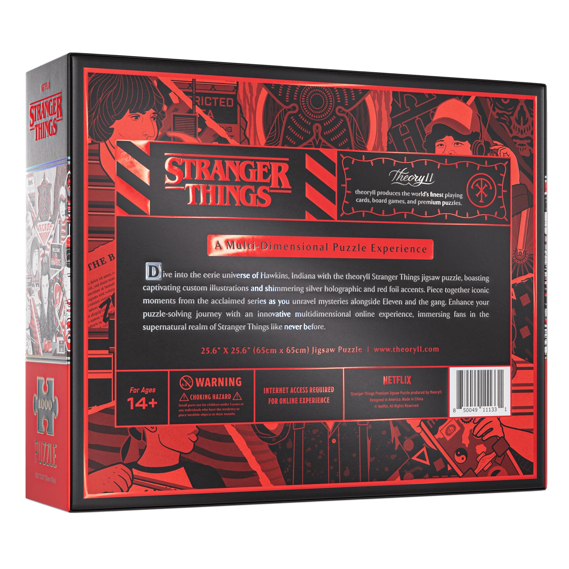 theory11 Stranger Things Jigsaw Puzzle - 1,000 Piece Jigsaw Puzzle - Officially Licensed Stranger Things Merchandise & Collectibles - Precision Fit