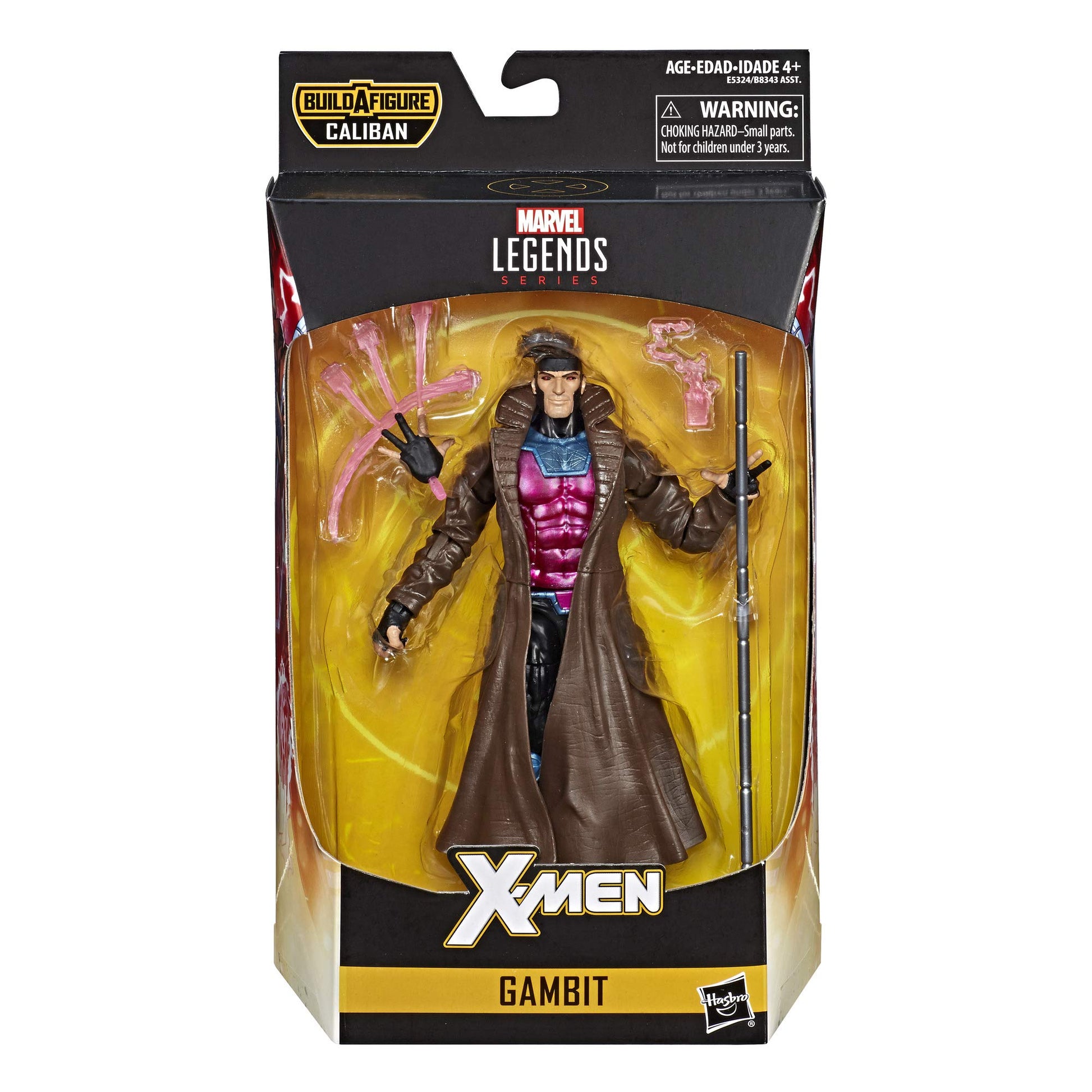 Hasbro Marvel Legends Series 6" Collectible Action Figure Gambit Toy (X-Men Collection)