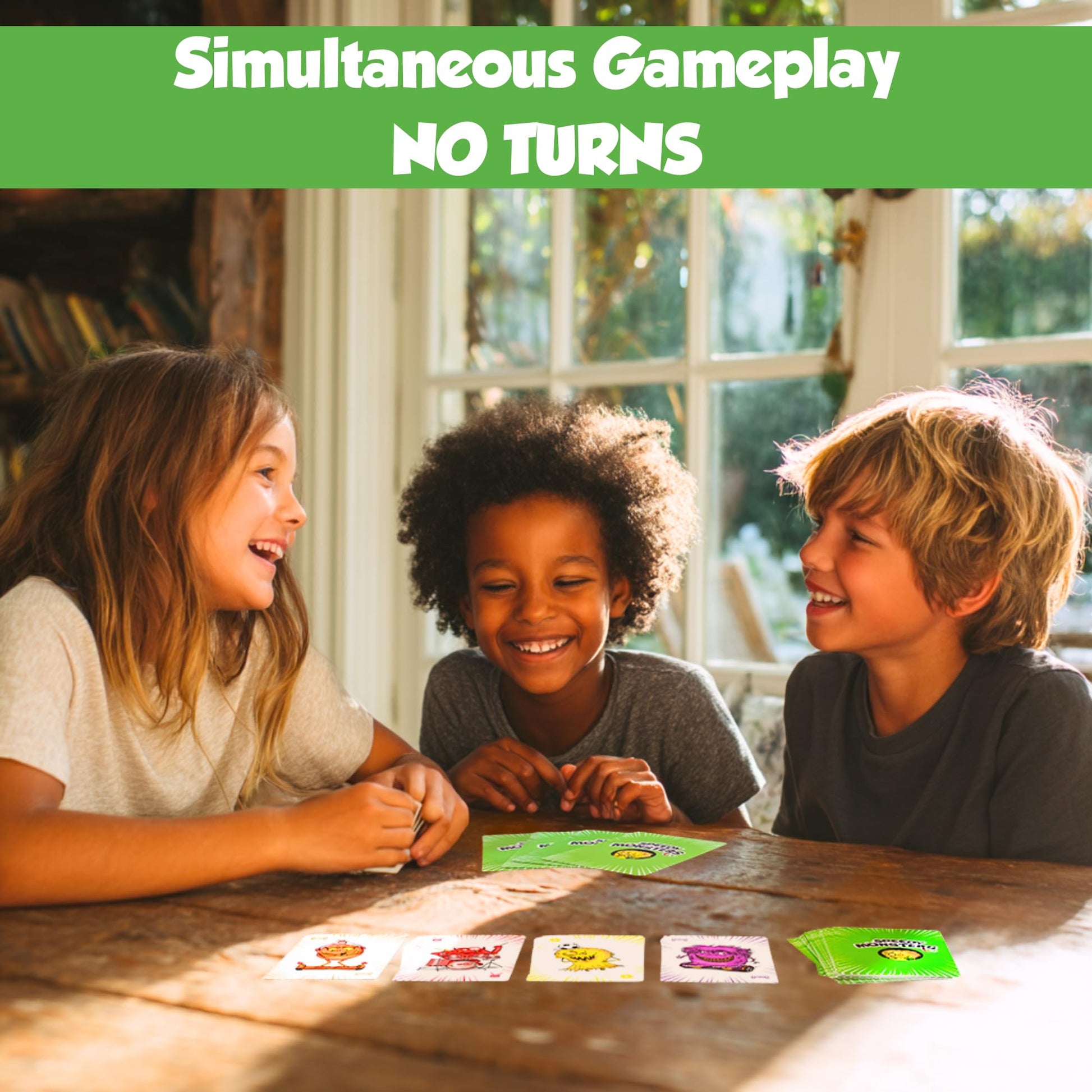 THE PURPLE OWL Speedy Monsters - Card Games for Kids Ages 4-8, Fast-Paced and Easy to Learn. Fun, Colorful Monster Match Game. No Reading Required. No
