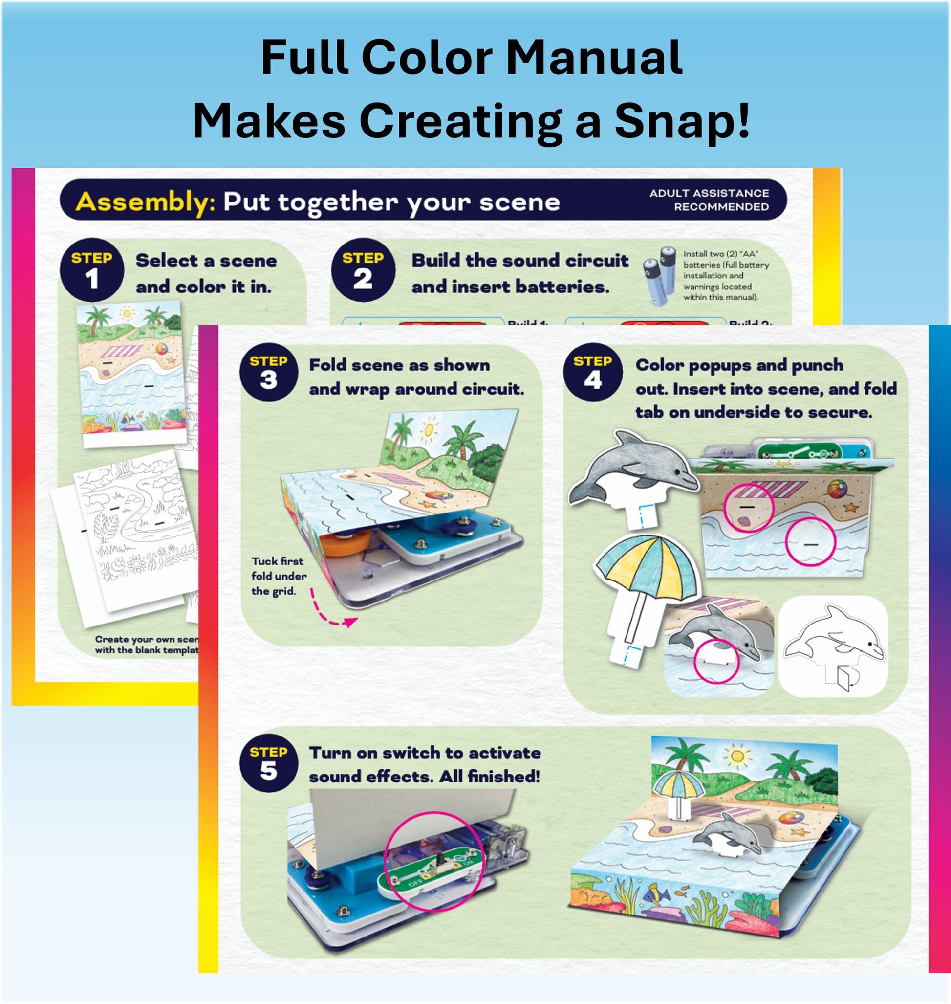 SNAP CIRCUITS Snap & Draw STEAM Toy for Boys and Girls | STEM Toy for Kids 4+ yrs | Art & Science Activity Kit | Building Kit