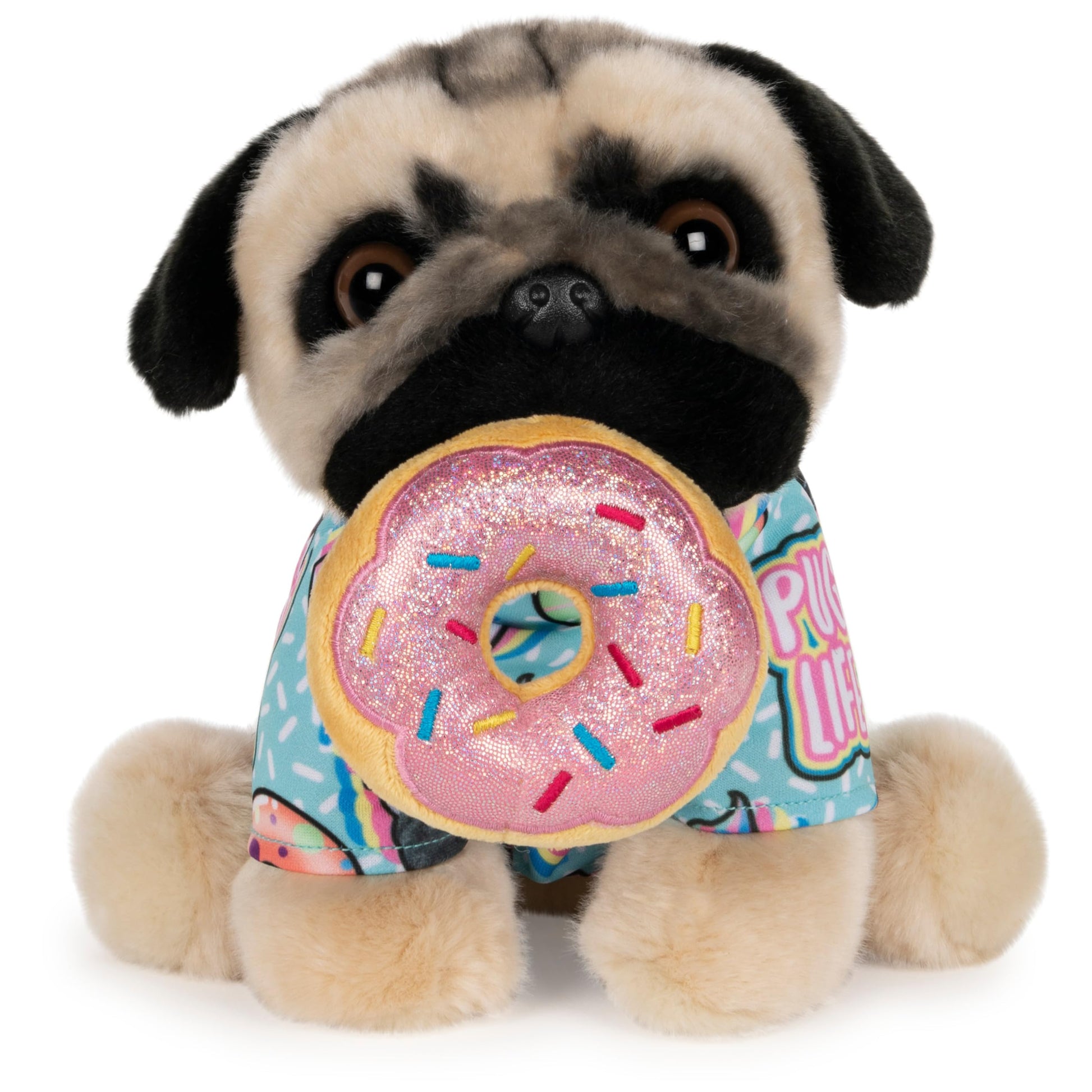 GUND Doug The Pug Donut Dog Stuffed Animal Plush, 9"