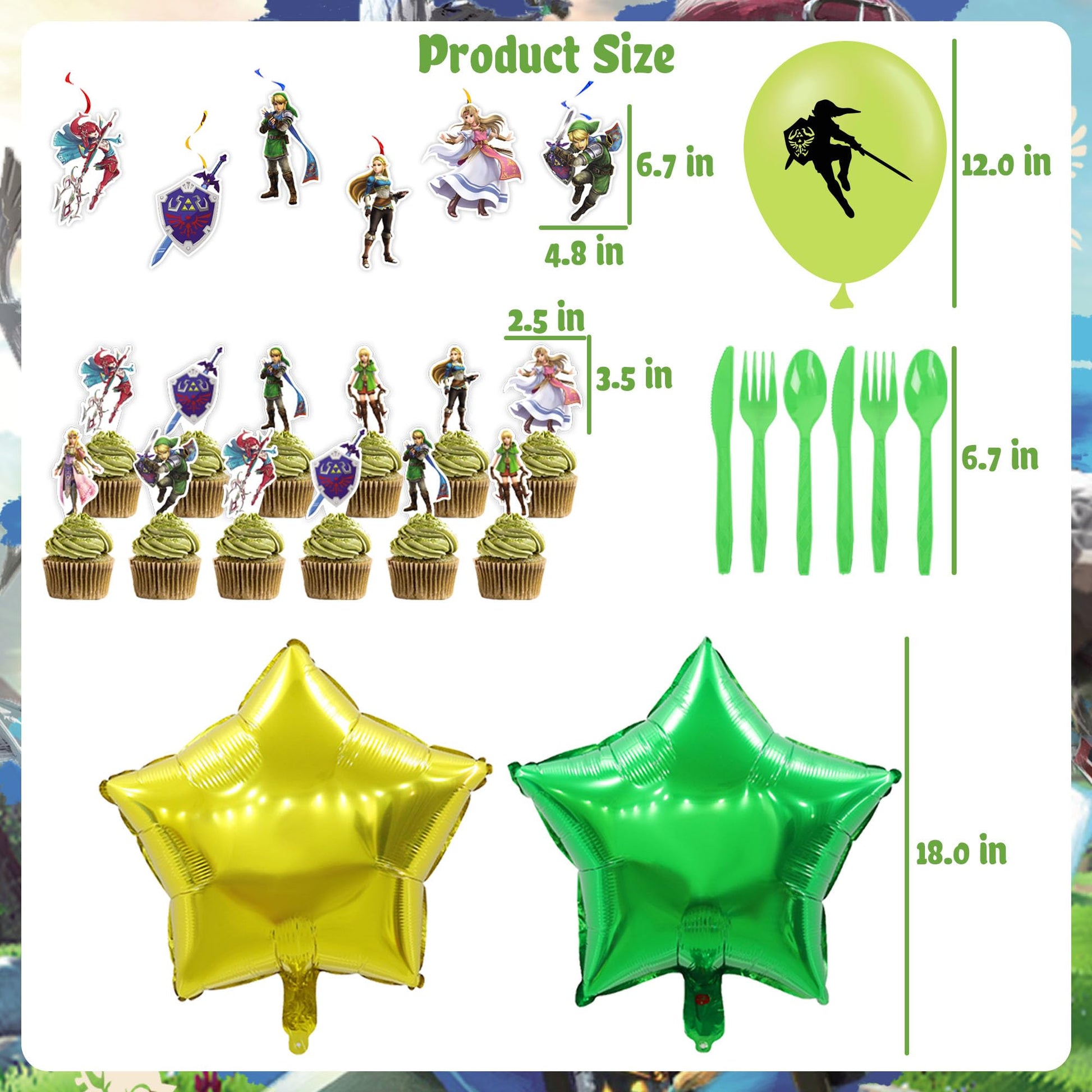 Green Birthday Party Decorations, Legend Party Supplies