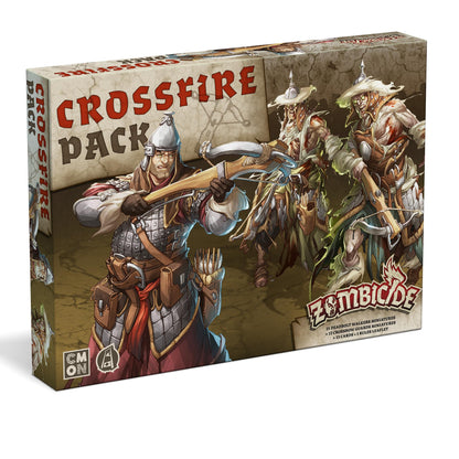 Zombicide White Death: Crossfire Pack - Add New Guards & Zombies to Your Games! Cooperative Strategy Game with Tabletop Miniatures, Ages 14+, 1-6