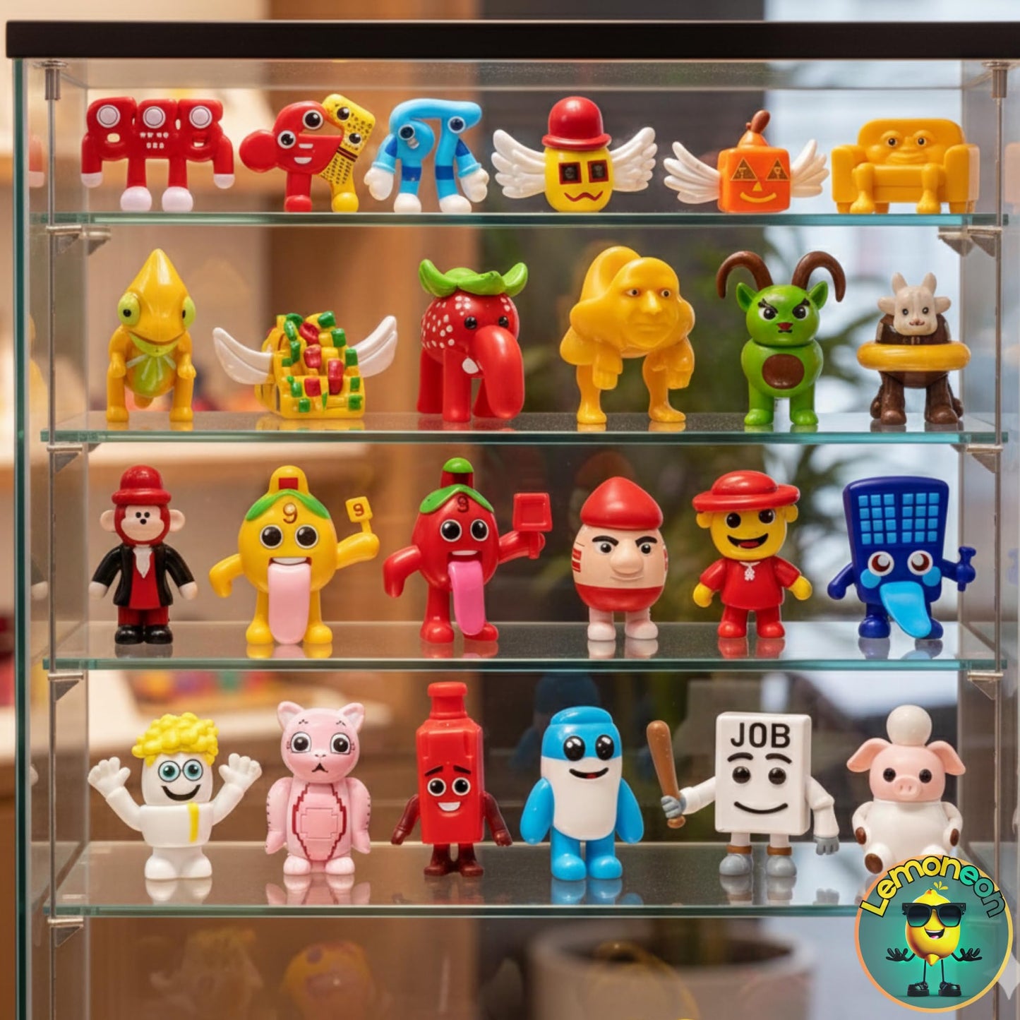 Lemoneon Action Mini Figures Toys 24 Pcs - Collection for Video Game Fans