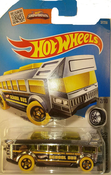 Hot Wheels, 2016 Super Chromes, High School Bus [Chrome] Die-Cast Vehicle #37/250