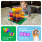PicassoTiles Large Stabilizer Building Block Base Magnetic Building Block Tiles Jumbo XL Plate Foundation Kit Magnet Tile Stacking STEM Toy Set