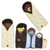 Constructive Playthings Cloth Nesting Dolls for Kids, Learning Toys with Clothing Fixtures Teaches Self-Dressing, Inclusive Diversity Dolls for Social