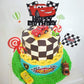 Artczlay Racing Theme Cake Topper, Checkered Flag, Black and Red, Birthday and Baby Shower, Cake Decoration, 1 Count, 5 x 0.5 inches, Eva and Paper