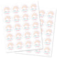 Pastel Rainbow Thank You Favor Stickers - 2"" Round - Set of 40