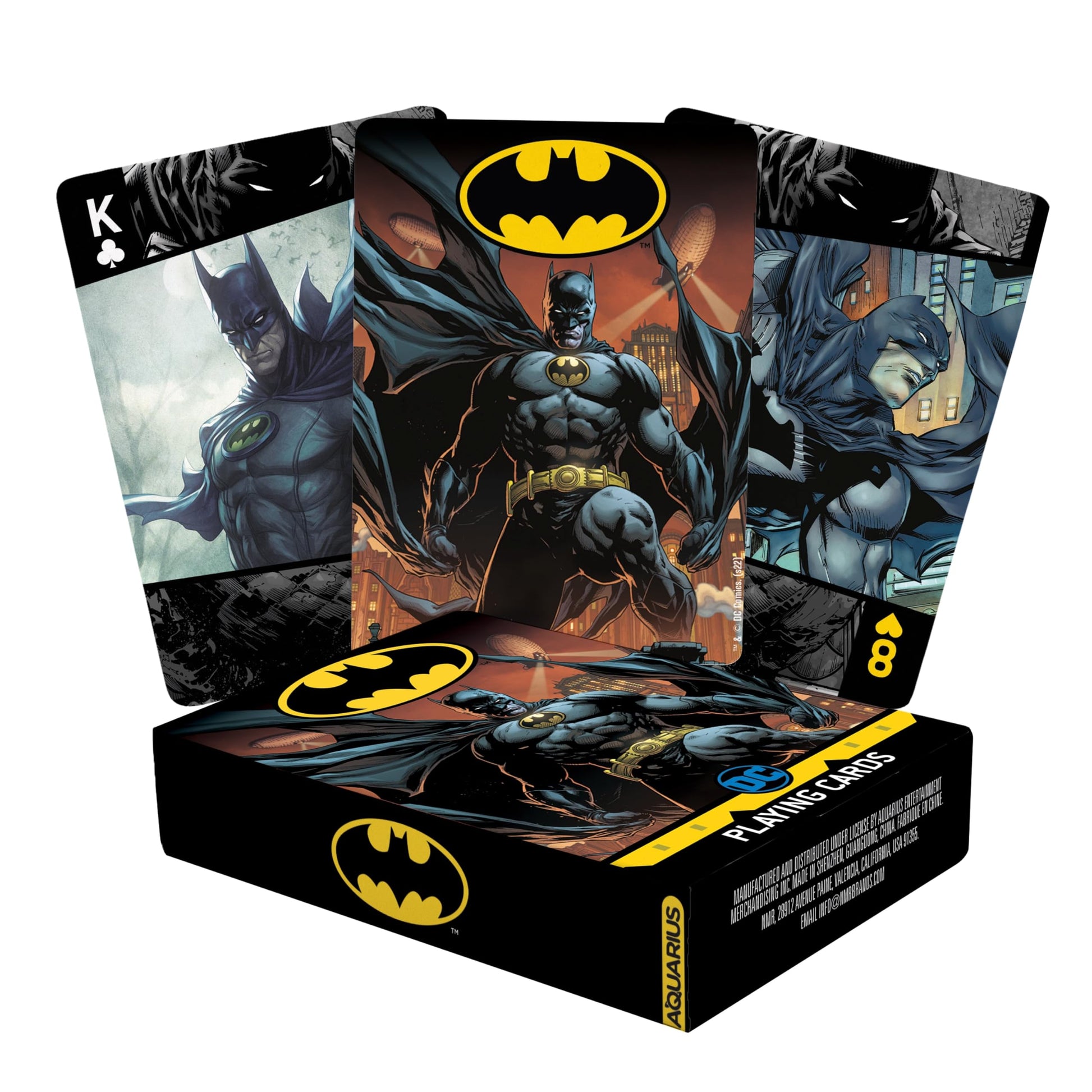 Aquarius DC Comics Batman Playing Cards Standard Size - Themed Novelty Deck with 52 Unique Comic Designs - Collectible Merchandise Gift for Teens
