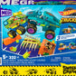 MEGA Hot Wheels Monster Trucks Building Toy, Smash & Crash Mega-Wrex Boneyard Stunt Course with 332 Pieces, 2 Figures and 2 Ramps, Kids Age 5+ Years