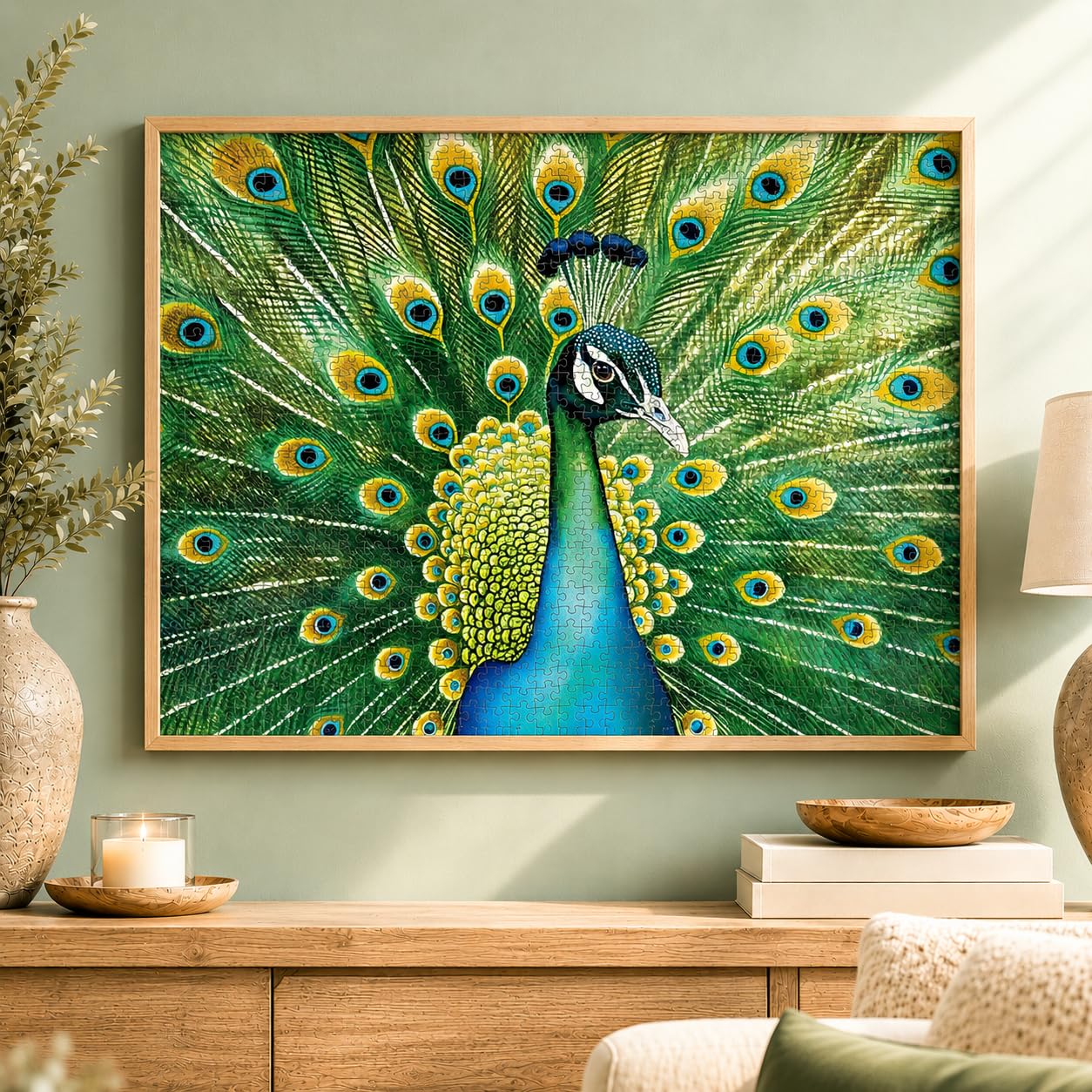 Cross & Glory | 1000 Piece Jigsaw Puzzles for Adults | Emerald Peacock