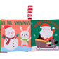 My First Christmas Soft, Crinkle Activity Book with Silicone Teether and Travel Strap, Santa, Green (5 1/2 inch Square)