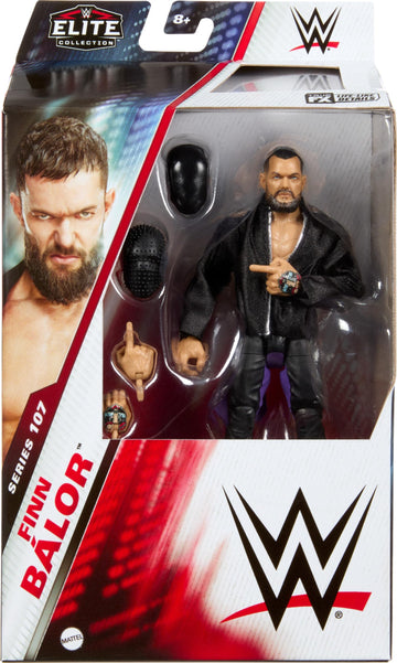 Mattel WWE Elite Action Figure & Accessories, Series #107 Finn Balor 6-inch Collectible with 25 Articulation Points & Swappable Hands