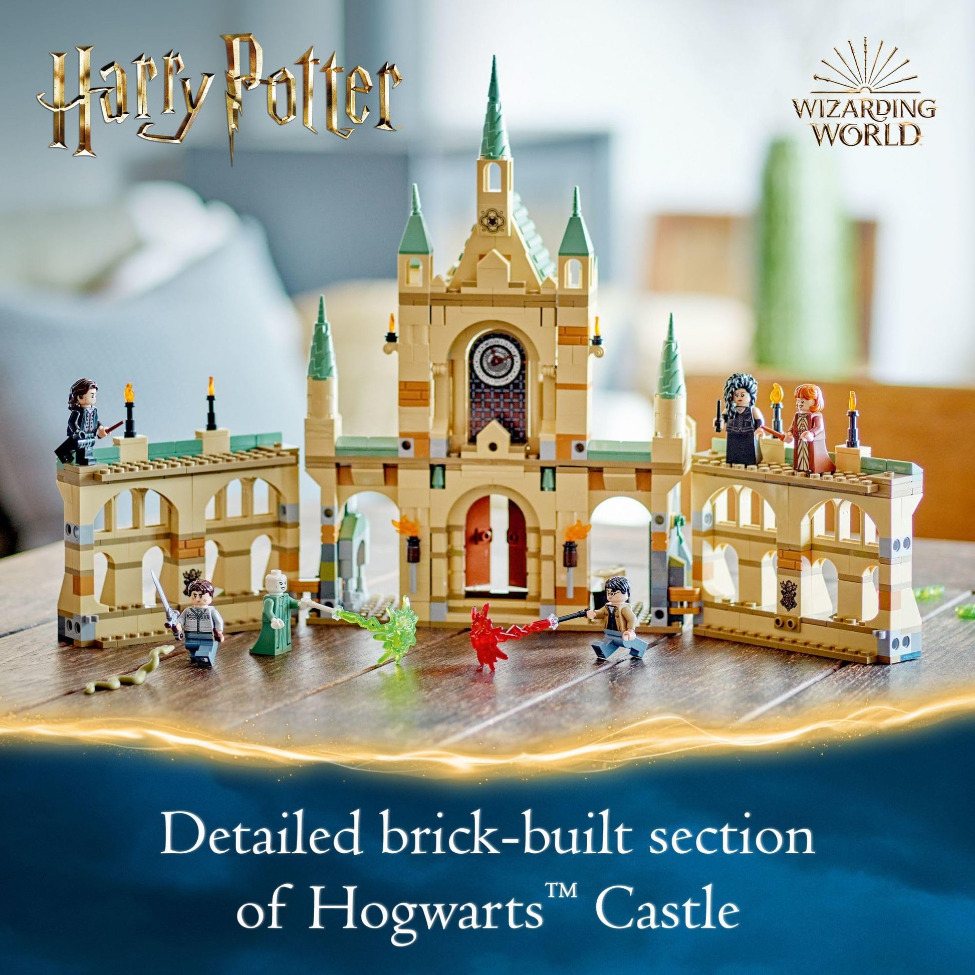 LEGO Harry Potter The Battle of Hogwarts Building Toy Set, Harry Potter Toy for Boys, Girls and Kids Ages 9+, Features a Buildable Castle Section