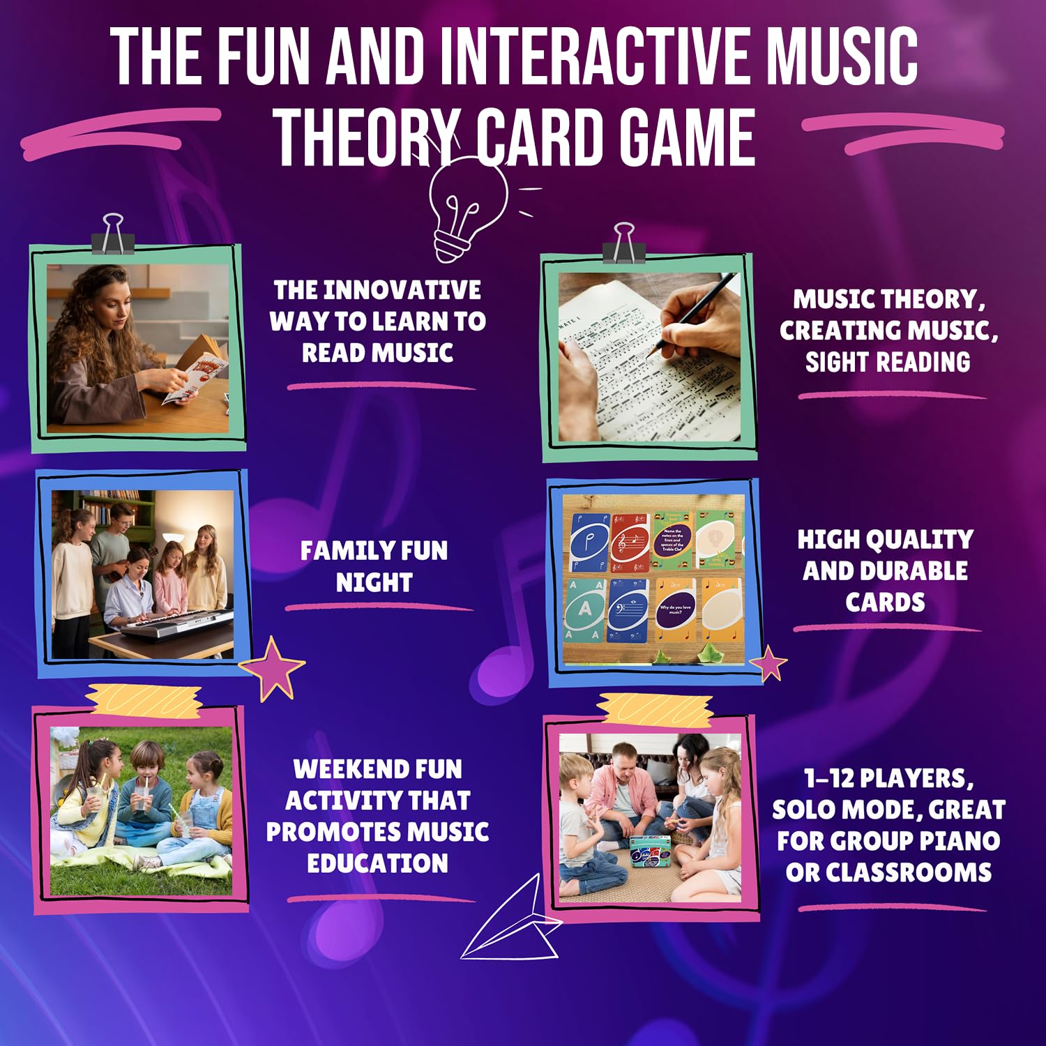 QUARTER MATCH A Fun, Interactive Music Theory Card Game for Kids, Teens, and Adults - 142 Cards - for Piano, Voice, Guitar, Violin, Percussion,