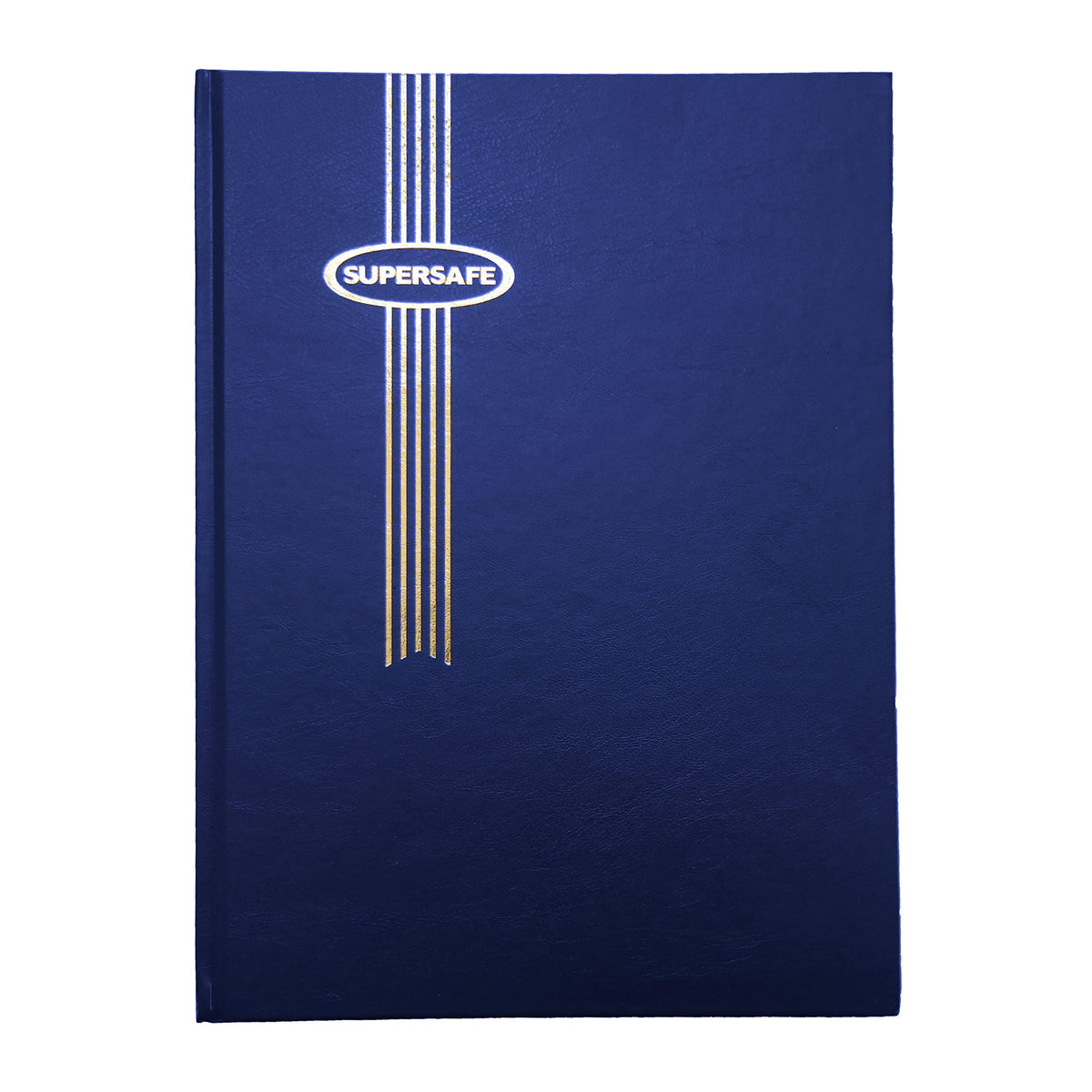 Supersafe Stamp Album Stockbook with 64 Black Pages and Glassine Interleaves Blue Cover B 4/32