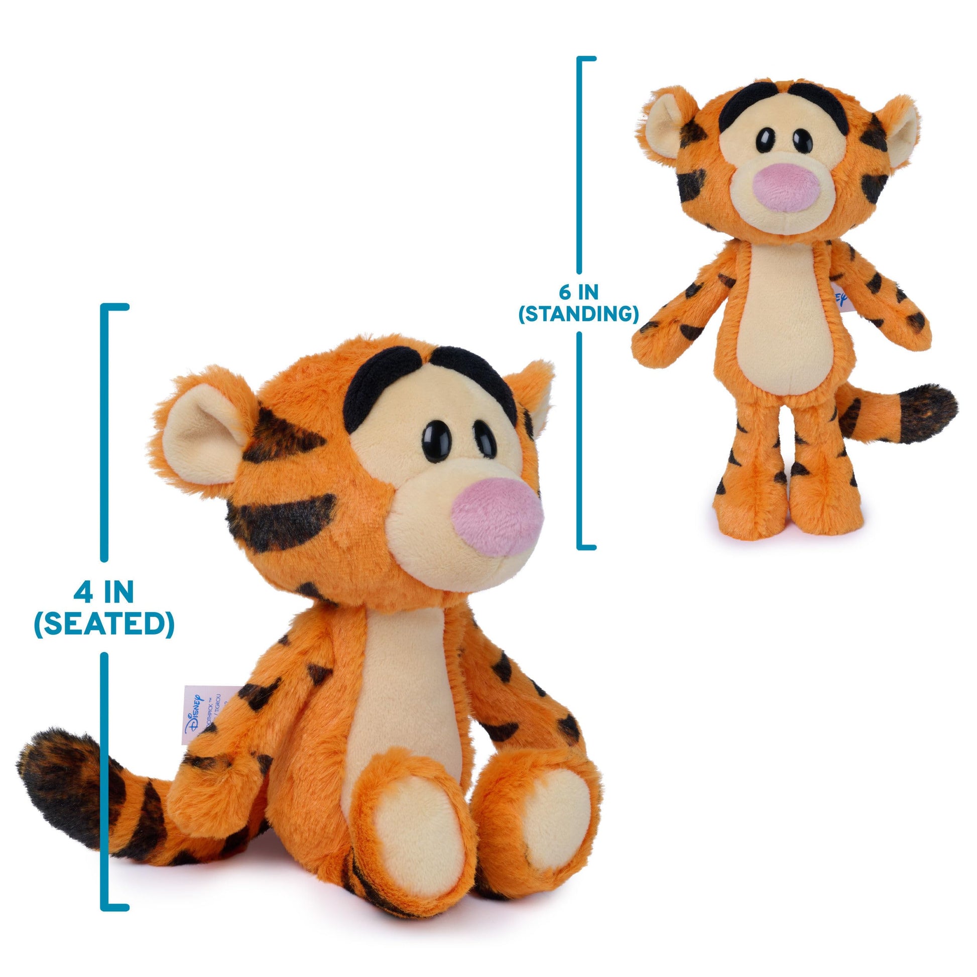 GUND Disney Tigger Little Toothpick 6-Inch Floppy Plush Toy for Ages 1+