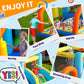 SunSports Inflatable Water Slide,Bounce House with Slide for Indoor Party,Bouncy Castle with for Kids Outdoor, Water Slides for Backyard,Inflatable
