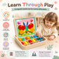 248 Pcs Wooden Magnetic Pattern Block Set with Cards, Pen & Storage Bag, Montessori STEM Tangram Puzzle Toys for Toddlers 4 5 6 7 8, Educational Brain