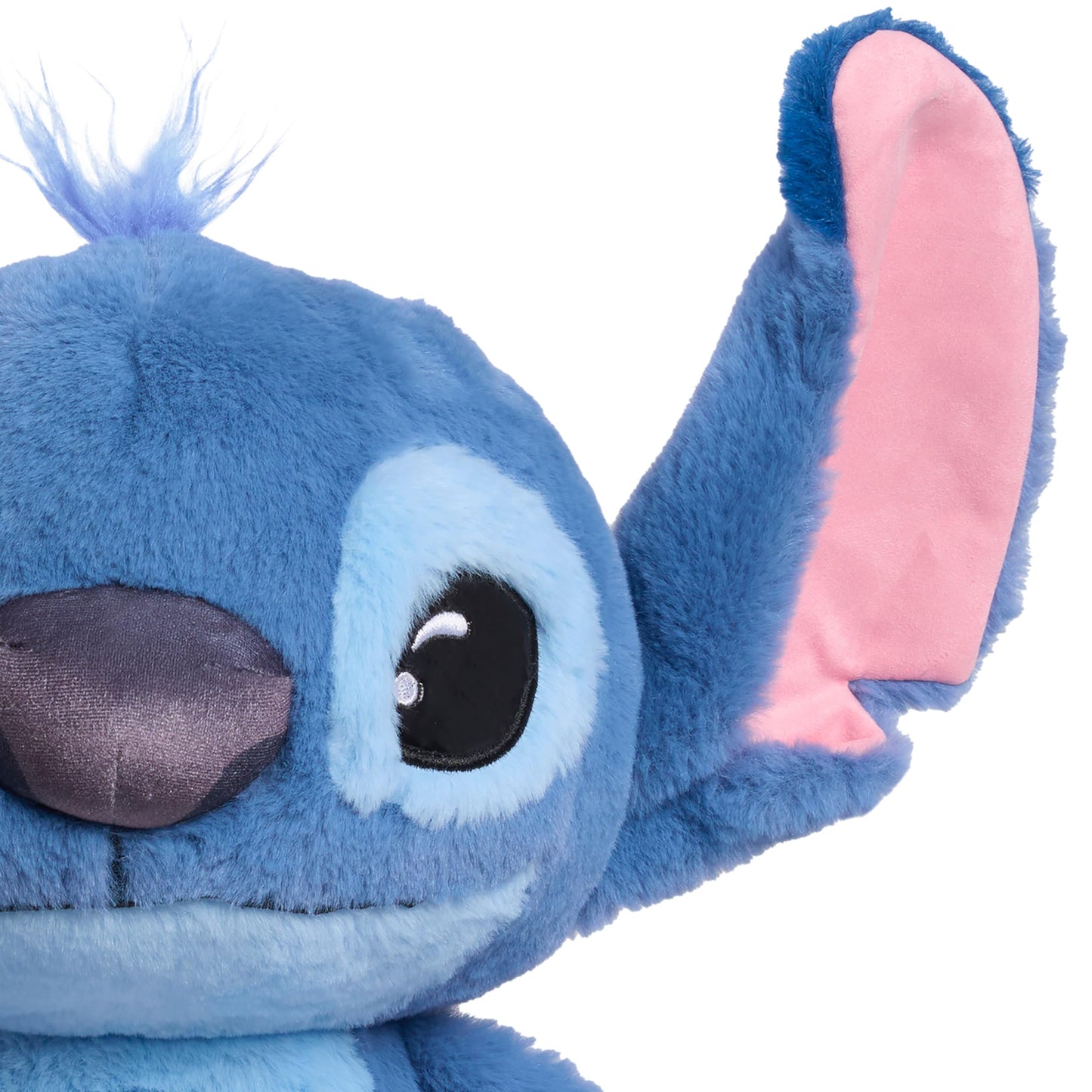 Disney Stitch Live-Action 13-inch Large Plush Stuffed Animal, Soft Toy for Kids, Blue, Alien, Toy for Fans, Girls, Boys, Kids, Ages 2 and Up by Just