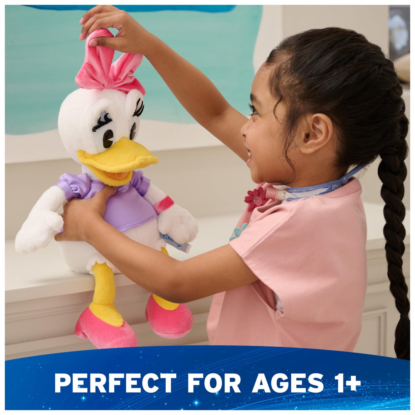 GUND Disney Official Daisy Duck 14-Inch Deluxe Plush Toy for Ages 1+