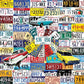White Mountain Puzzles State Plates - 500 Piece Jigsaw Puzzle
