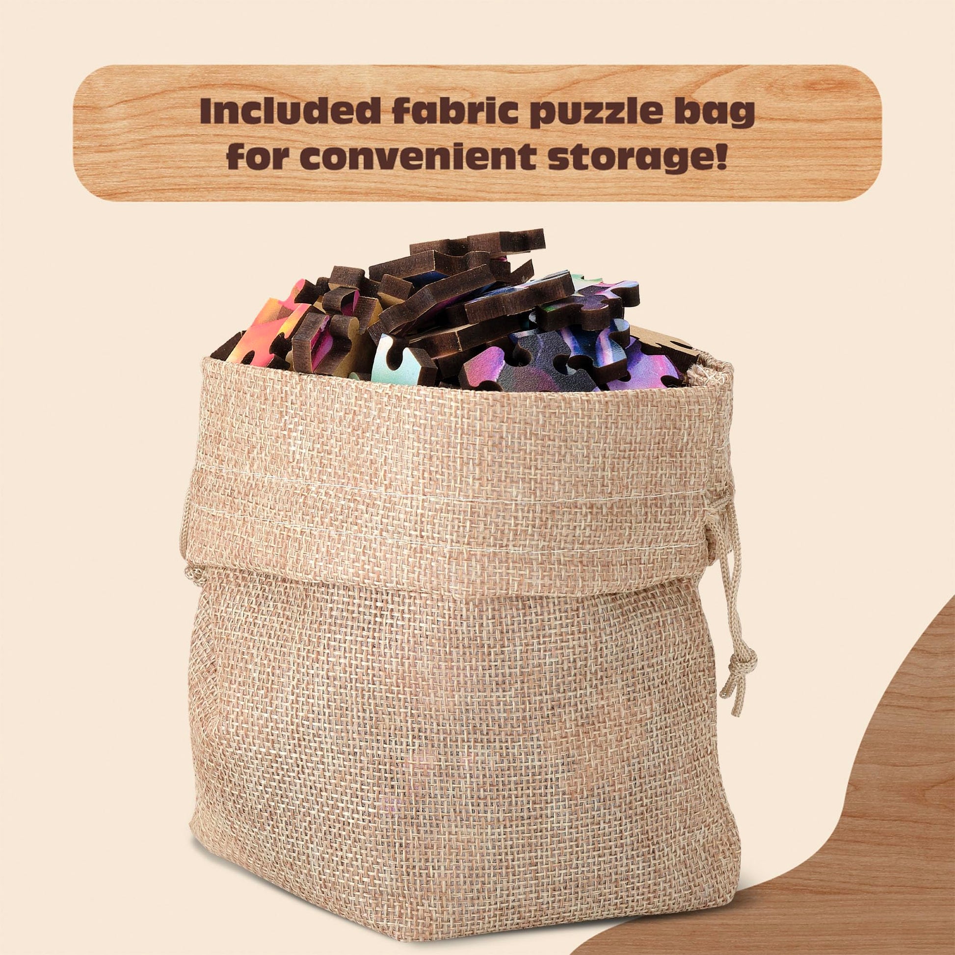 Buffalo Games - 250 Piece Wooden Jigsaw Puzzle Simple Succulents, Standard Shaped Whimsy Pieces, 26.75 x 19.75, Poster, Cloth Bag, Wooden Box, Adults