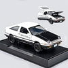 Mzexoma Initial D Trueno AE86 Alloy Diecast Car Model, Sports Car Toys for Kids and Adults,Pull Back Vehicles Toy Cars (Black-Type A)