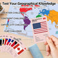 The World Card Game - World Flags Flashcards - Geography Board Game with World Map Educational Games for Adults Party Game Night, Birthday Learning