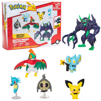 Pokémon Battle Ready Figure Set with 4.5-Inch Deluxe Grimmsnarl Action Figure & 5 Mini Scarlet and Violet Toys - Official Licensed Battle Pack
